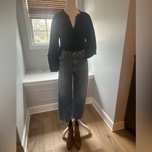 AG Alexxis High Rise Cropped Women's Jeans - Light Blue